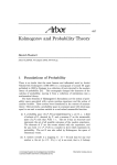 Kolmogorov and Probability Theory - La revista Arbor