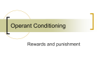 Operant Conditioning - Raleigh Charter High School