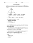 Name Date ______ Period ______ # ______ ECOLOGY REVIEW