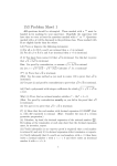 153 Problem Sheet 1
