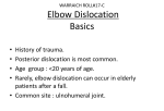 Elbow Dislocation