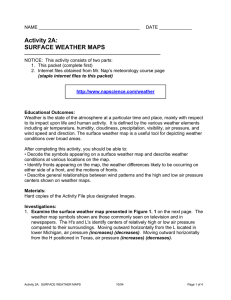 Activity 2A: SURFACE WEATHER MAPS