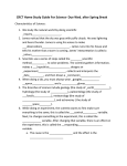 CRCT Home Study Guide For Science- Due