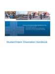Student/Intern Orientation Handbook Table of Contents Overview of