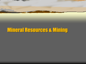 Mineral Resources Notes 11-12