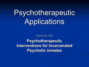 7. Forensic Mental Health: Psychotherpeutic