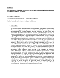 Characterization of Gallium Antimonide Grown on Semi