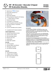 RF / IR Encoder / Decoder Chipset RF Evaluation Boards,