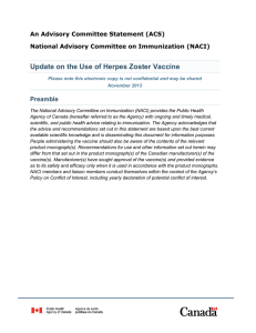 An Advisory Committee Statement (ACS)