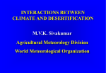 Interactions between climate and desertification