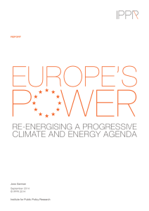 Europe`s power: Re-energising a progressive climate and