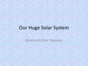 Our Huge Solar System