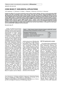 cone beam ct: non-dental applications