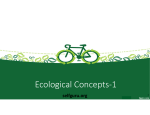 Environment Module 1_Ecological concepts