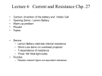 PHYS 632 Lecture 6: Current and Resistance