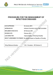 procedure for the management of infectious diseases