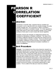 pearson r correlation coefficient