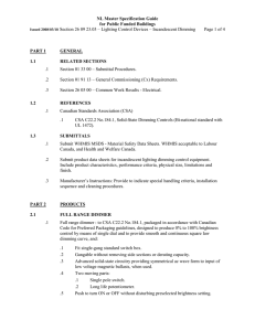 Section #26 09 23.03 - Lighting Control Devices