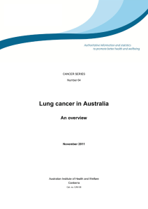 Lung cancer in Australia: an overview