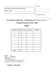 Test 1 2003 Answers