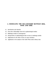 6. modelling the relationship between risk, dose and time