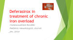 Deferasirox in treatment of chronic iron overload