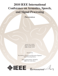 2010 IEEE International Conference on Acoustics