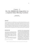 On the MDBSCAN Algorithm in a Spatial Data Mining Context