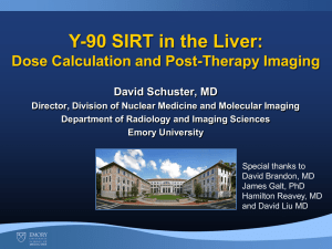 Y-90 SIRT in the Liver - Emory Radiology