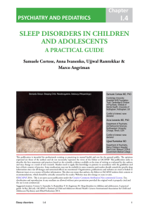 sleep disorders in children and adolescents