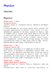 Physics - Catalog - Golden West College