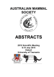 Conference Abstracts - The Australian Mammal Society