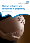 Platelet antigens and antibodies in pregnancy