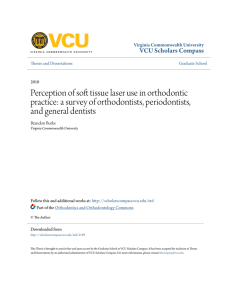 Perception of soft tissue laser use in orthodontic practice: a survey of