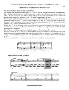 The Common-Tone Diminished Seventh Chord 7