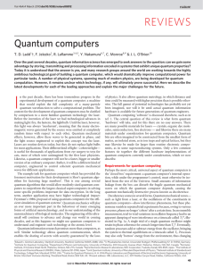 Quantum computers - Quantum Engineering Group
