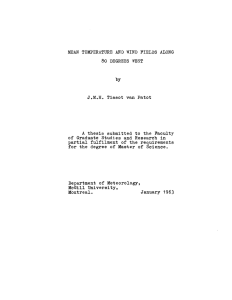 MEAN TEMPERATURE AND WIND FIELDS