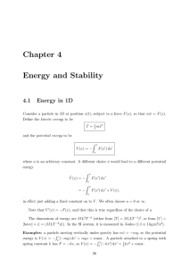Chapter 4 Energy and Stability