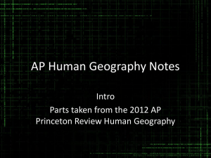 AP Human Geography Notes