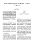 A Functional Architecture for Scalable Quantum Computing