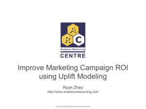 Improve Marketing Campaign ROI using Uplift Modeling