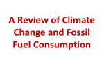 A Review of Climate Change and Fossil Fuel Consumption