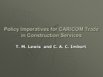 CARICOM Policy initiatives for the Construction sector