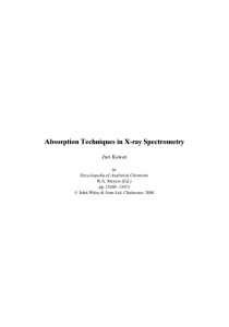 Absorption Techniques in X