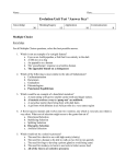 BIO RB Evolution Test Answers