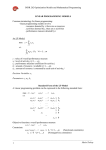 LINEAR PROGRAMMING MODELS