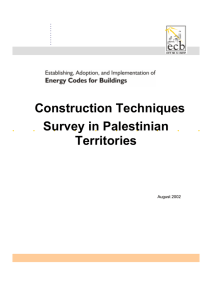 Construction Techniques Survey in Palestinian Territories