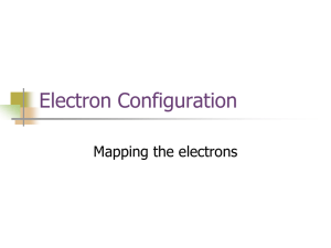 Electron Configuration - Westgate Mennonite Collegiate