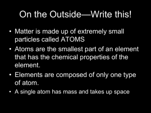 Reading the Periodic Table