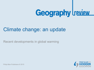 Climate change: an update